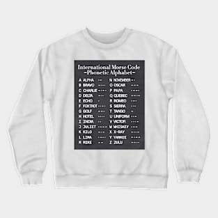 Morse Code Alphabet Crewneck Sweatshirt